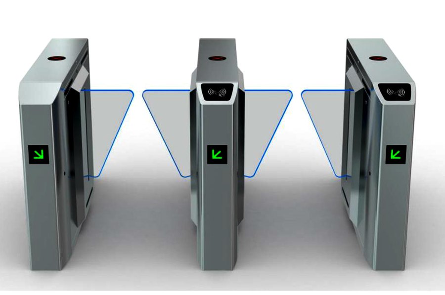 Keyable KFB1420 flap barrier gate lane